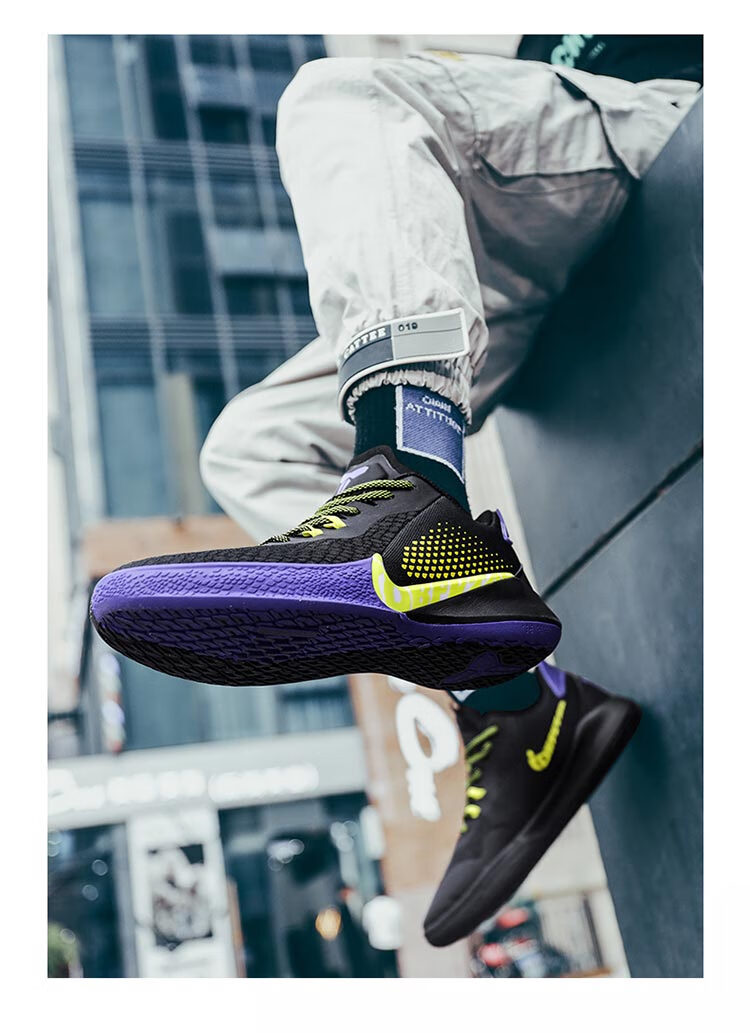 官网耐克科比篮球鞋男低帮黑曼巴精神实战运动鞋kobe12代球鞋 黑色 3