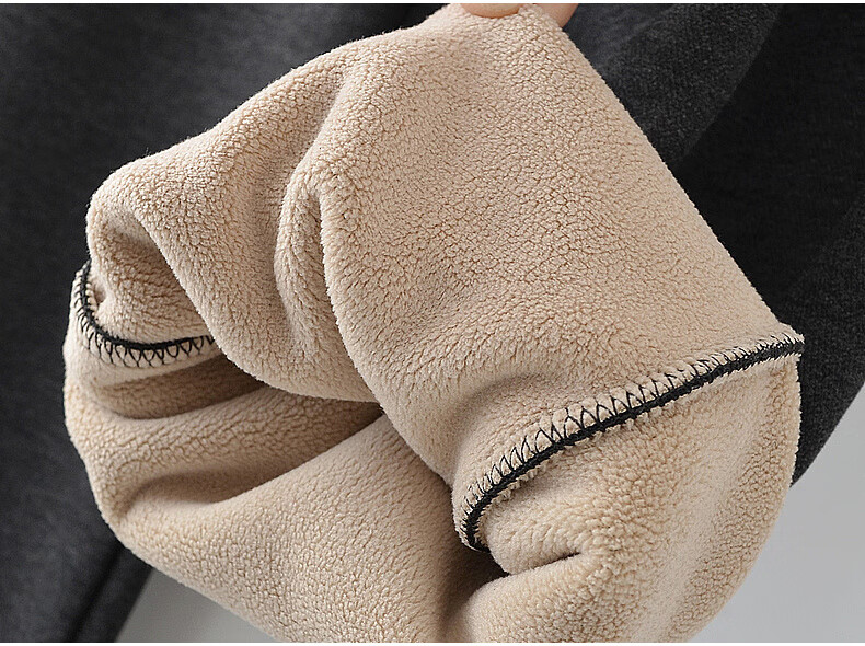 Yalu Middle-Aged and Elderly Women's Autumn Casual Pants Grandma New Mom Pants Winter Fleece-Lined Straight Sweatpants Elderly Long Pants 8