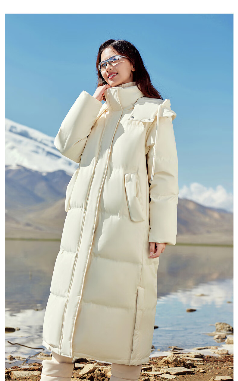 Snow Flying Women's Extended Down Jacket Fashion Thickened Cold-Resistant High Fill Power 5