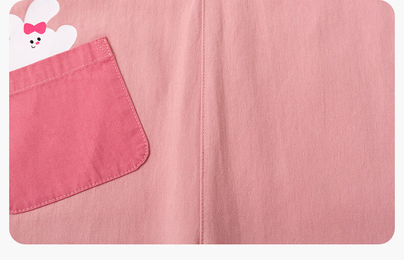 Dudu Baby Set Cartoon Spring Boys Long Sleeve T-Shirt Girls Overalls Children's Spring Two-Piece Set Pink 80 20