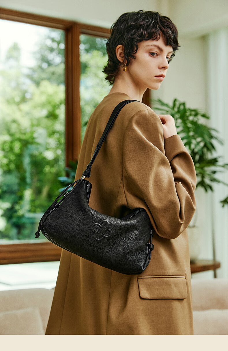 CASSILE Women's Handbag, Underarm Bag, Lambskin Commuter Light Luxury Hobo Bag, Light Luxury Tote Bag, 520 Gift 15