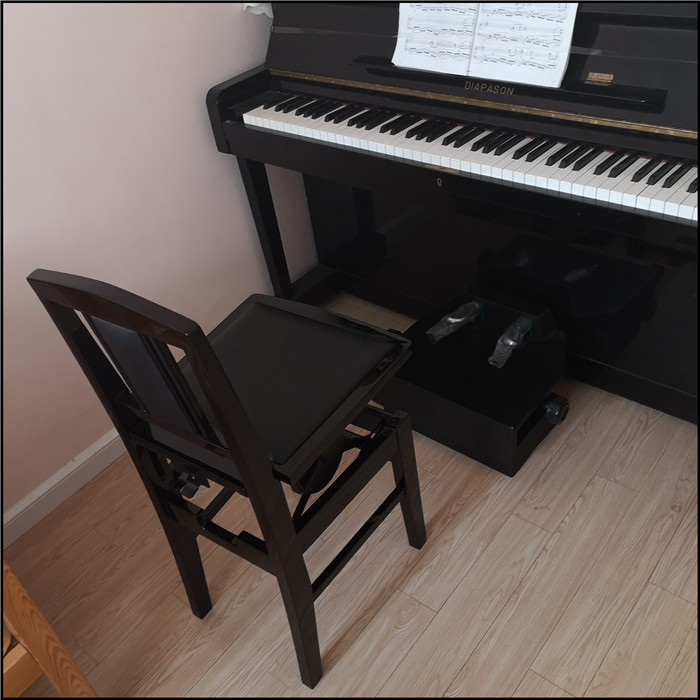 授权itomasa全新日本进口原装钢琴椅琴凳实木餐椅靠背椅子可升降 no:5