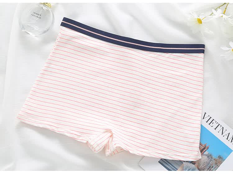 闪动女生内裤中学生秋冬棉质四角内裤女大童初中生12-14岁发育期短裤