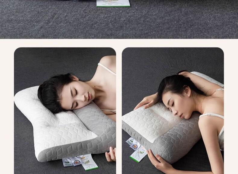 Hodo Anti-Traction Natural Latex Neck Pillow Core Cervical Pillow for Adults Single Piece 7