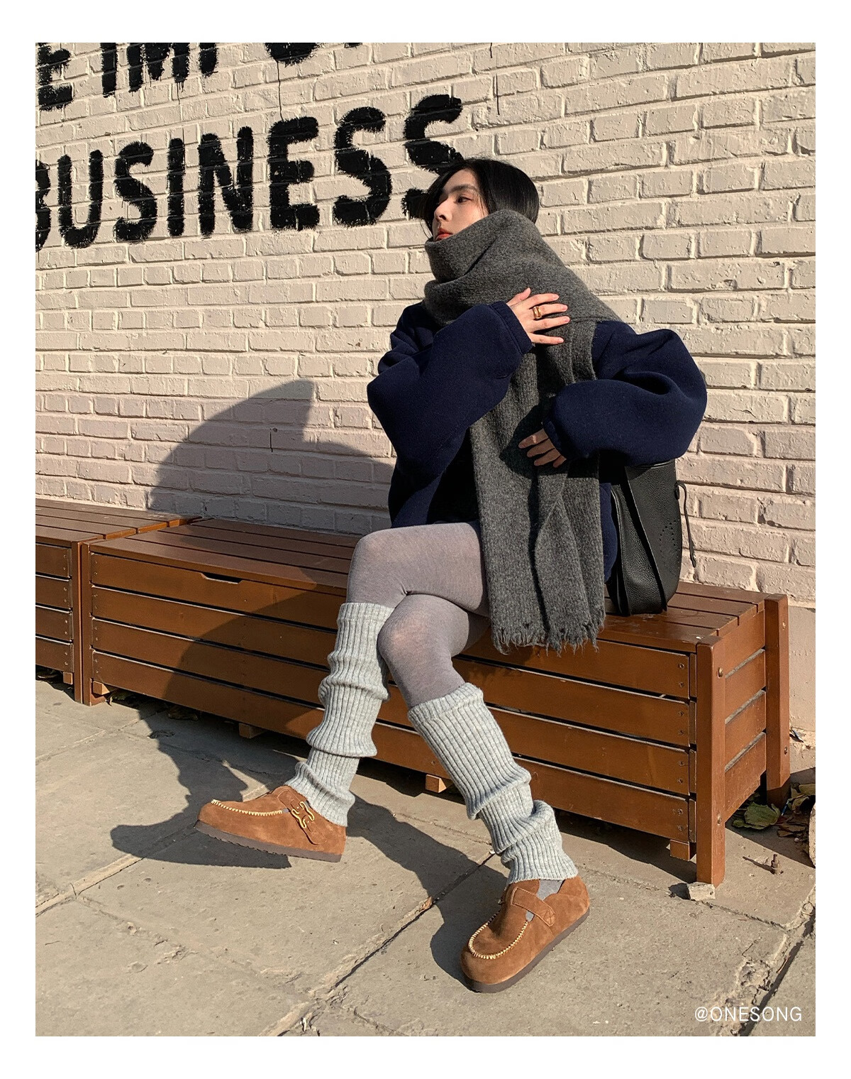 Sasa Su [Celebrity Style] Spring Summer New Coffee Bagel Two-Wear Half-Slip Birkenstock Elevated Loafers for Women 8