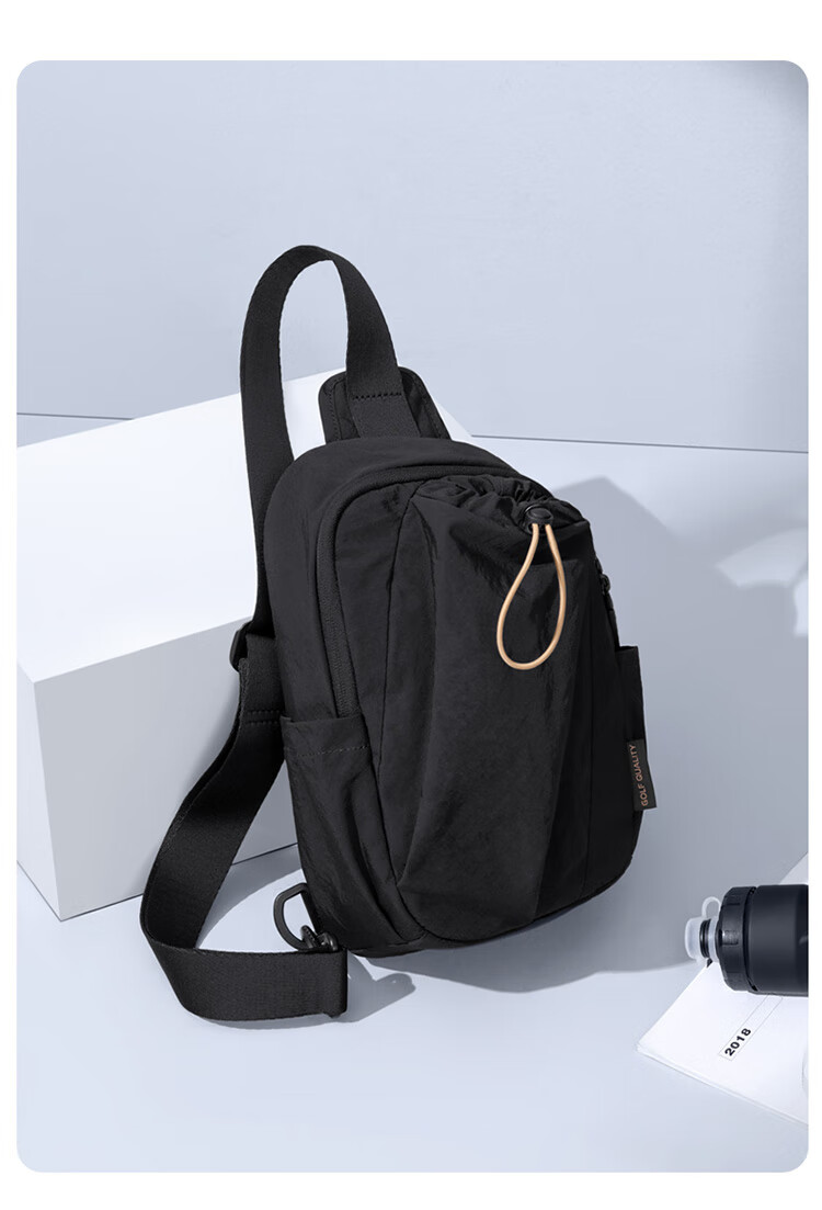 GOLF Casual Shoulder Crossbody Bag Unisex Lightweight Cycling Chest Bag Outdoor Hiking Water Bottle Holder Commuter iPad Phone Backpack 9