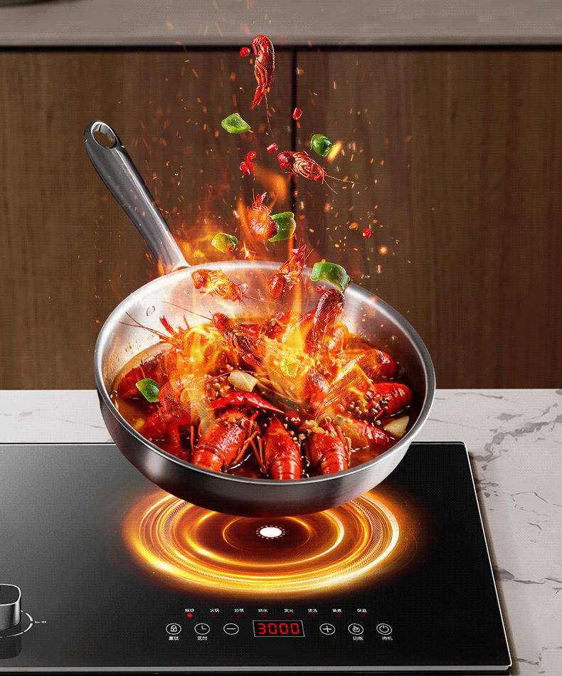 Royalstar Extraordinary Series Dual Fuel Gas and Electric Stove Built-in Household Liquefied Gas Double Burner One Gas One Electric Two-in-One Stove JZDY-30B1 Right 7