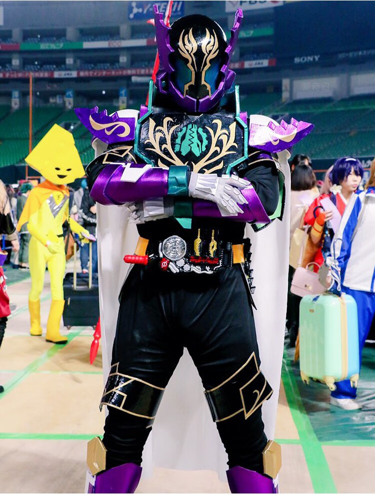 假面骑士皮套cosplay全身圣刃冰狮子皮套真人可穿假面骑士build皮兔龙