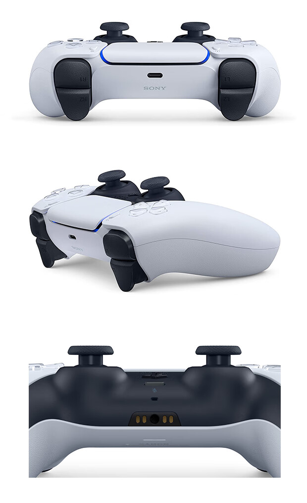 索尼(sony)索尼 ps5 原装游戏手柄 无线控制器 playstation5手柄白色