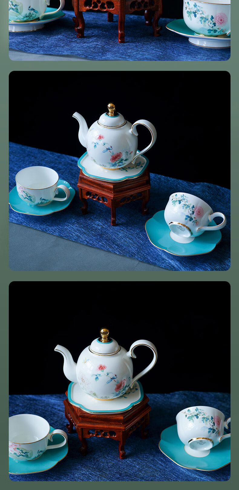鲁韵礼瓷 十二花神茶具【图片 价格 品牌 报价】-京东