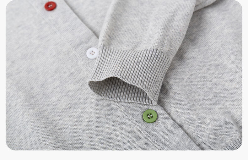 Dudu Kids Knitted Cardigan Spring Baby Sweater Casual Girls Long Sleeve Top Boys Jacket Spring Pink 100cm 13