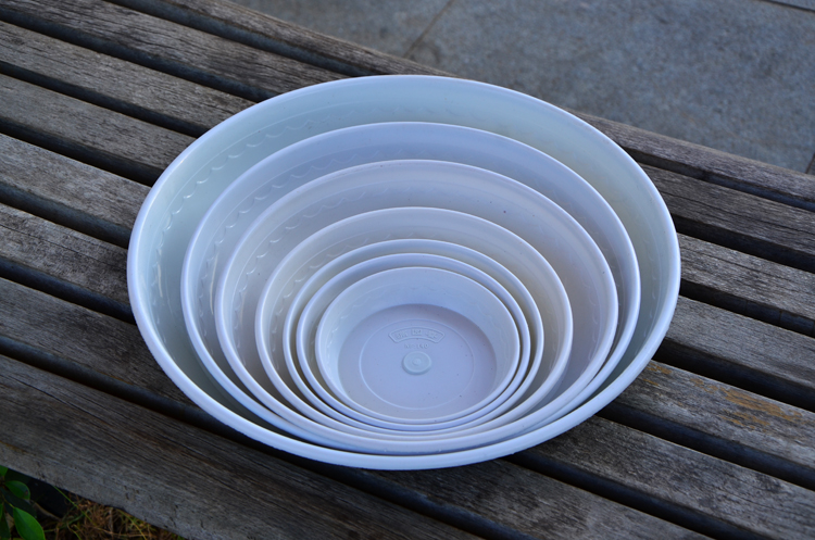 加厚花盆托盘花盆底座花盆垫盆花盆底盘塑料托盘圆形花盘托盘 28白色