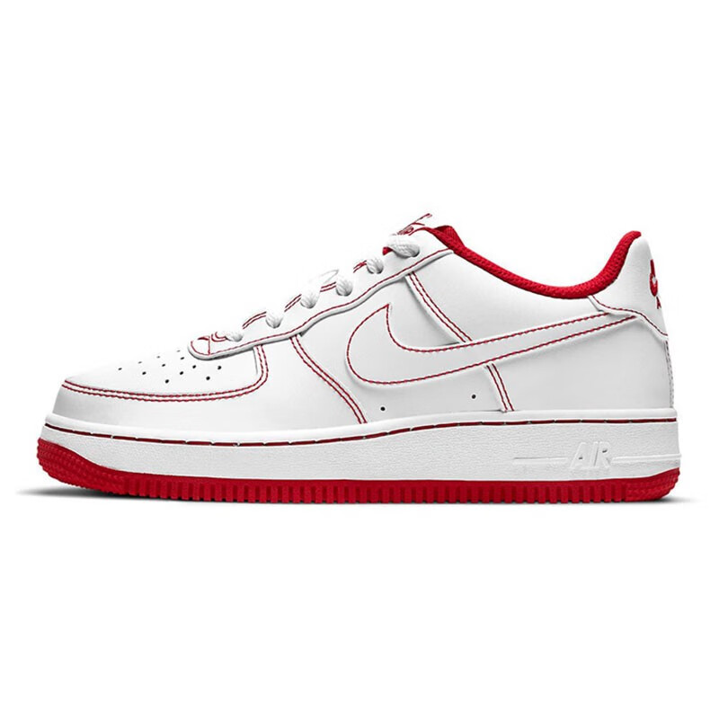 nike耐克1 af1 洛克公园白橙色空军一号板鞋女 cw1575-100 洛克