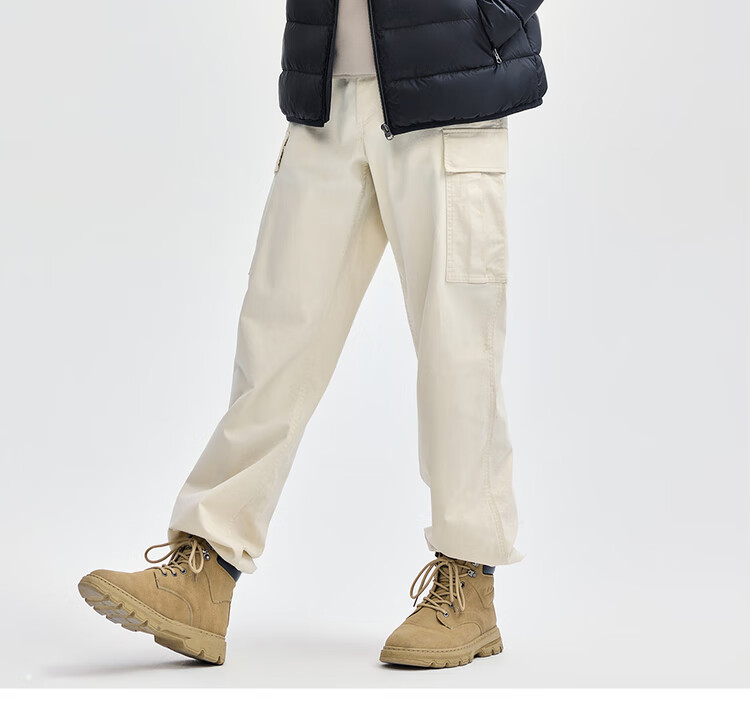Giordano Men's New Three-Proof Down Jacket Outdoor Zipper Pocket Stand Collar Lightweight Warm Down Coat 01074712 12