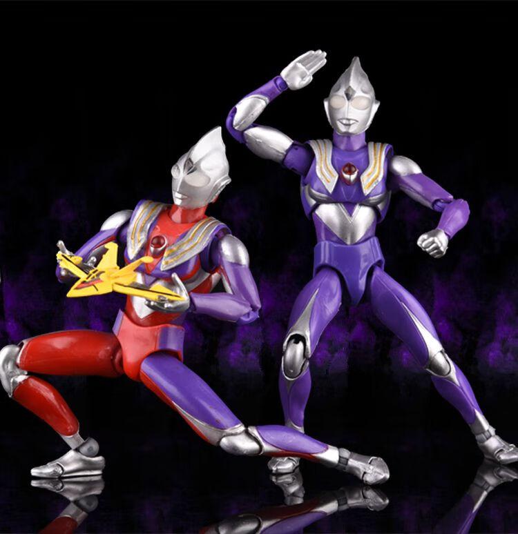 超可动模型玩具act迪迦奥特曼复合形态超人特利迦shf空中形态 复合