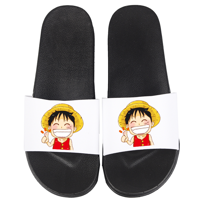 王火影忍者西木野真姬男女学生卡通防滑时尚居家鞋 白鞋图1 路飞笑 41