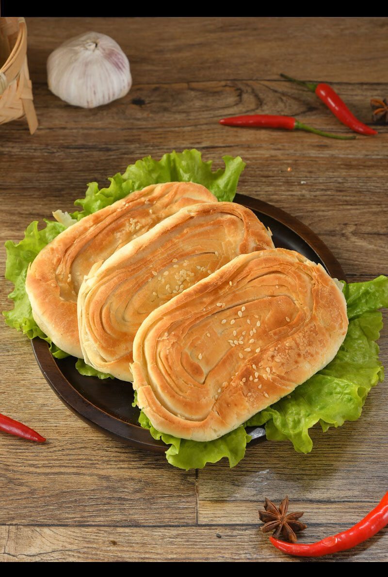 山东芝麻烧饼吊炉烧饼烤饼白吉饼缸贴 食三舍 牛舌饼(五香口味) 28个