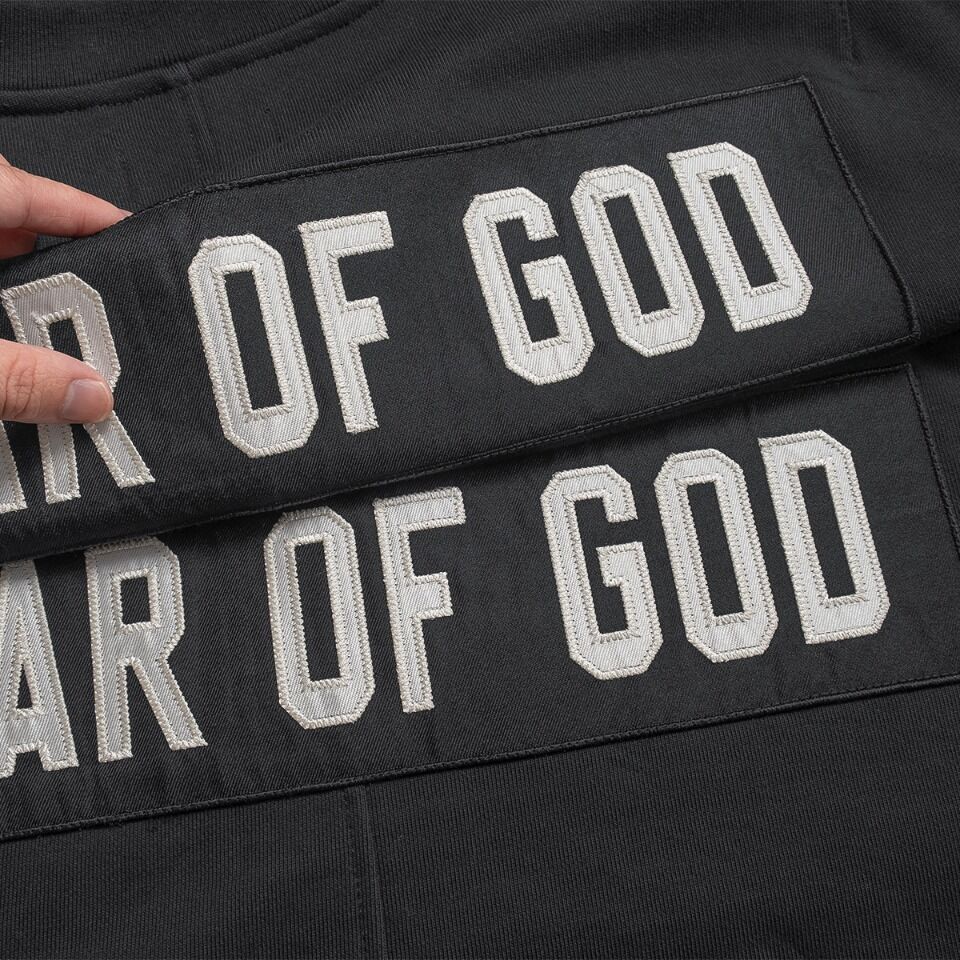 fearofgod5th第五季圆领fog贴布卫衣高街宽松休闲男女流行外套 蓝黑色