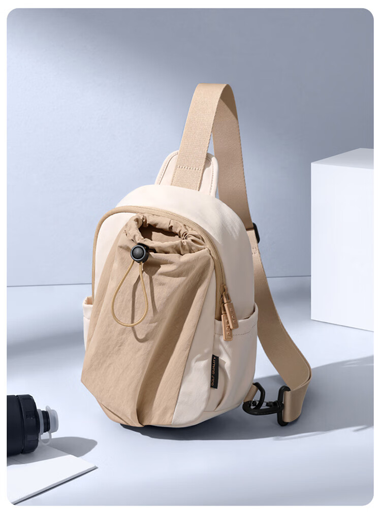 GOLF Casual Shoulder Crossbody Bag Unisex Lightweight Cycling Chest Bag Outdoor Hiking Water Bottle Holder Commuter iPad Phone Backpack 12