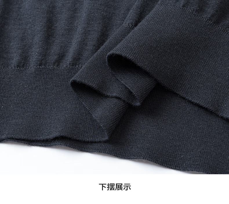 Hengyuanxiang Fine Spun Wool Thickened Half Turtleneck Men's 100% Pure Wool Winter New Knit Sweater Machine Washable 17