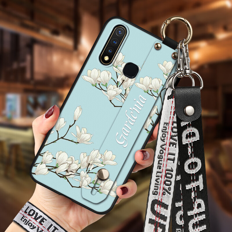 福壳vivoz5i手机壳 浮雕彩绘腕带壳 可斜跨防摔保护套 霸王别姬(单壳