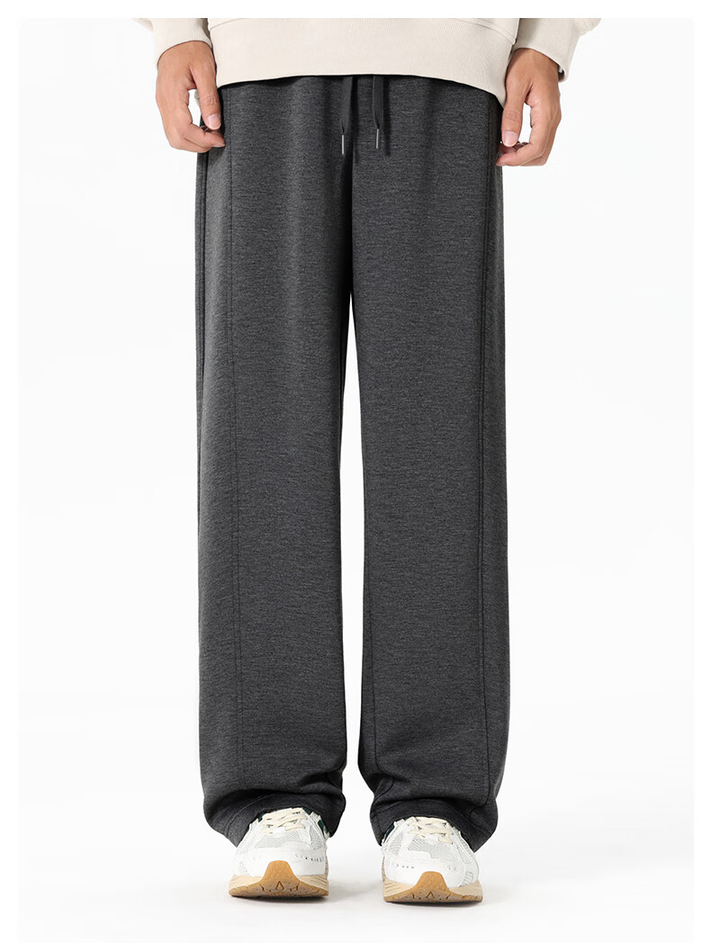 Fingercroxx IT Men's Pants 2026 New Loose Casual Versatile Long Pants Spring American Style Trendy Sweatpants Black M 10