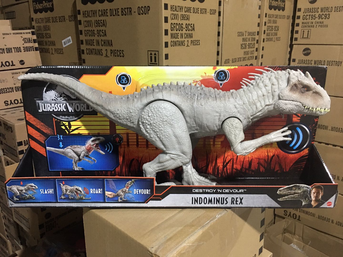 迪士尼 暴虐霸王龙美泰侏罗纪世界2电影同款暴虐霸王龙可发声恐龙模型