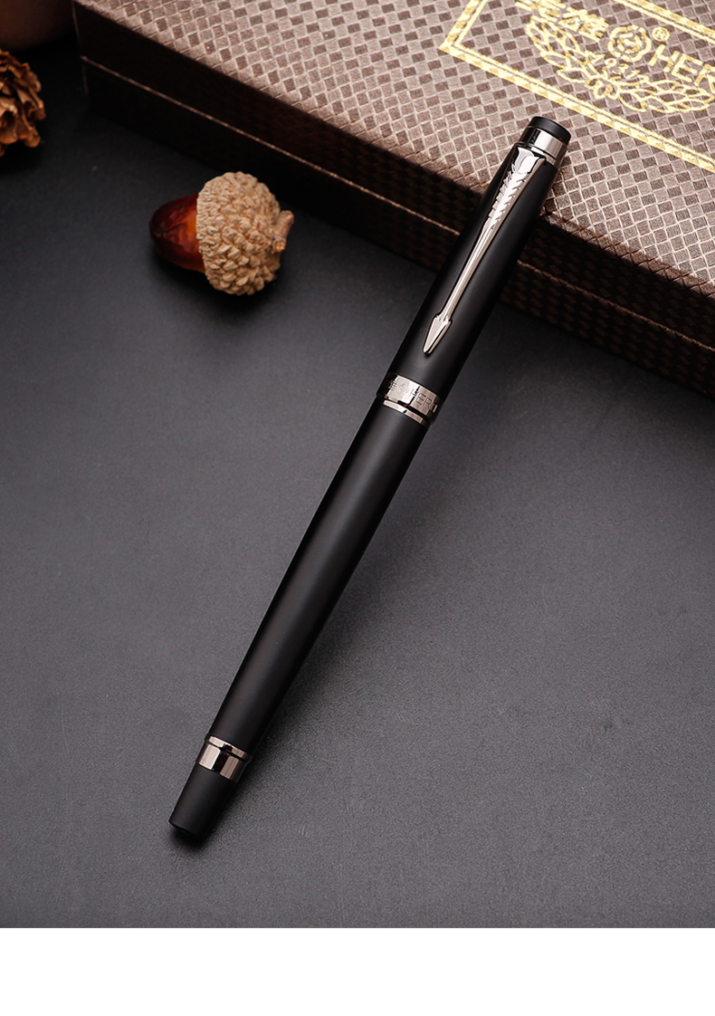 hero英雄钢笔h706明尖10k金笔商务办公书写用男女学生练字用礼品墨水