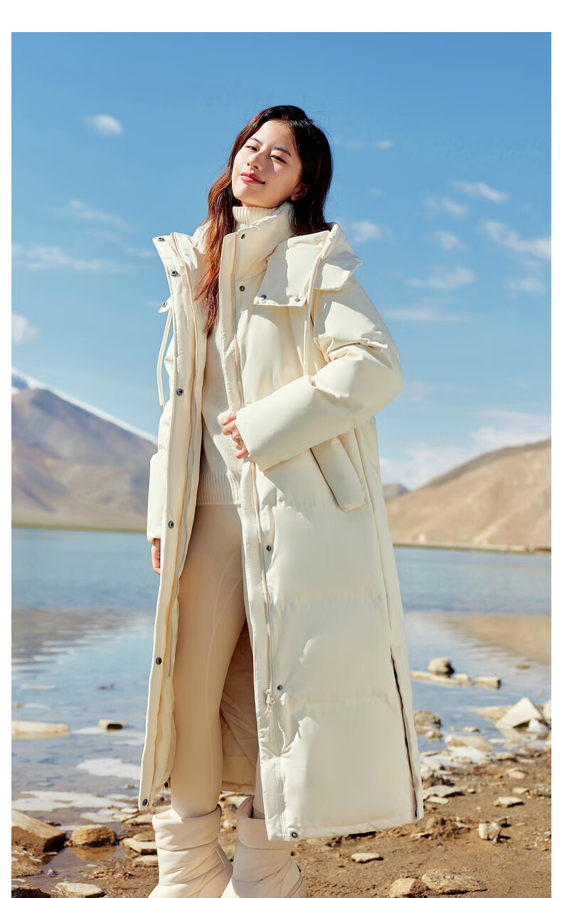 Snow Flying Women's Extended Down Jacket Fashion Thickened Cold-Resistant High Fill Power 7