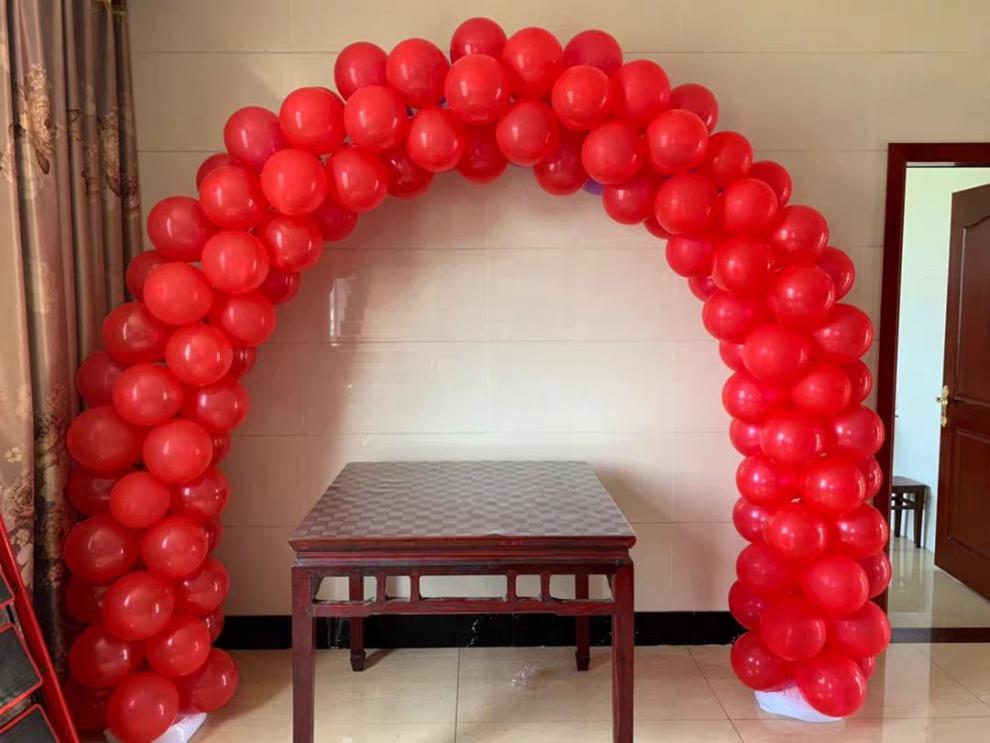 气球拱门新年店铺开业结婚庆典生日布置幼儿园开学装饰可拆卸支架