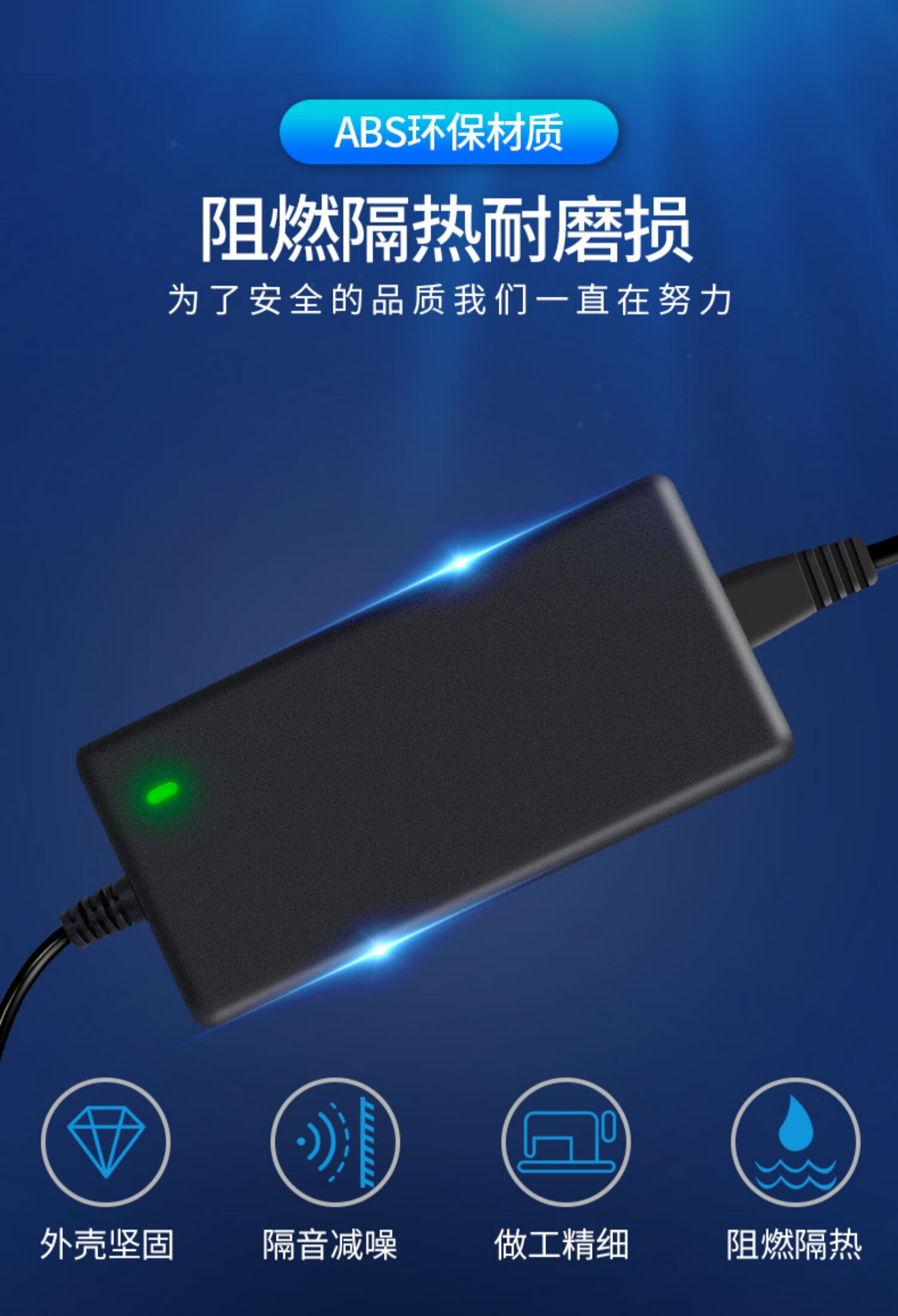 适用原装两轮儿童平衡车充电器36电源三孔插头阿尔郎422通用圆头 原车