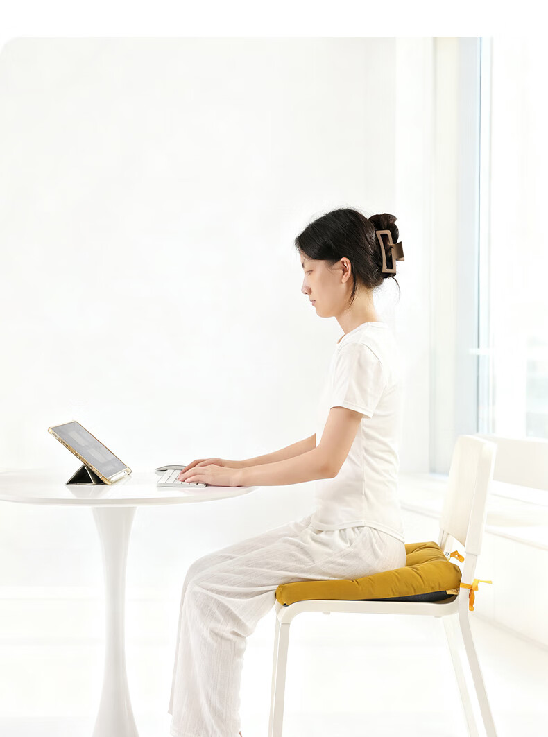 Ailute Office Seat Cushion Chair Pad Non-Slip Breathable Soft Cushion for Long Sitting All-Season Universal Stool Seat Dining Chair Cushion 2