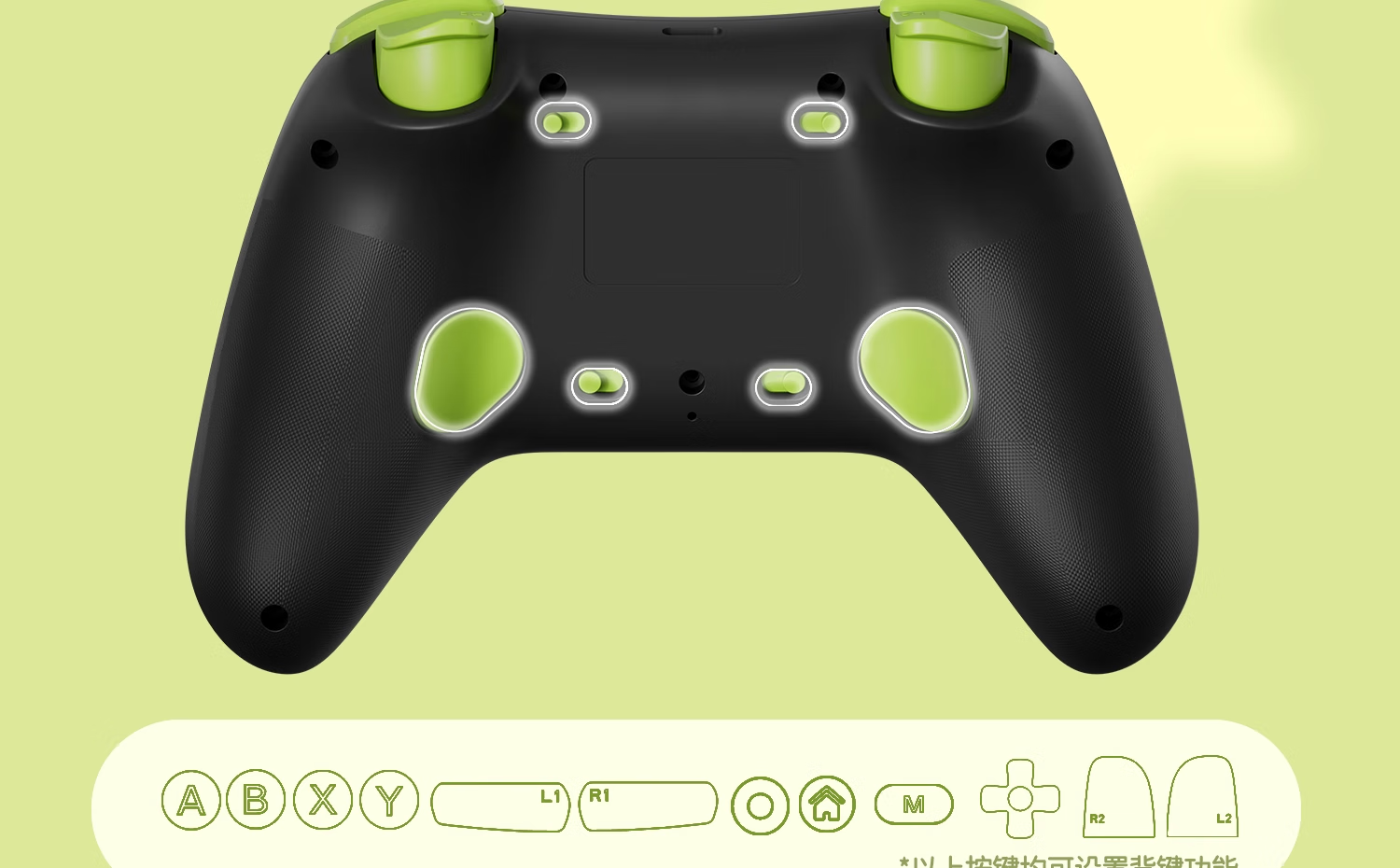 Jixiang Wireless Game Controller Luo Xiaohei Controller + 2.4G Receiver for Switch OLED/NS2/PC Steam/Mobile Tablet 7