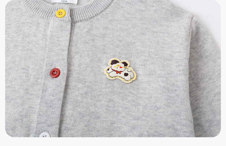 Dudu Kids Knitted Cardigan Spring Baby Sweater Casual Girls Long Sleeve Top Boys Jacket Spring Pink 100cm 11