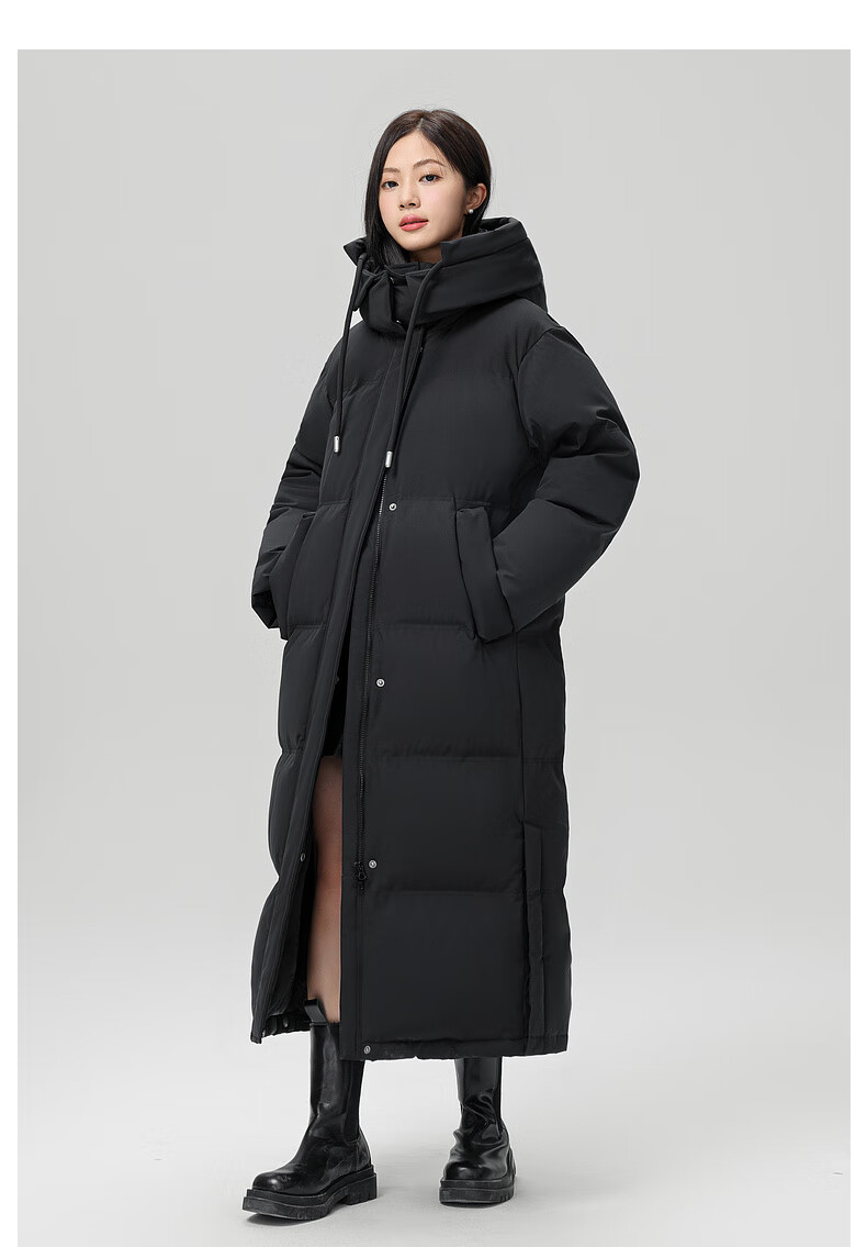 Snow Flying Women's Extended Down Jacket Fashion Thickened Cold-Resistant High Fill Power 13