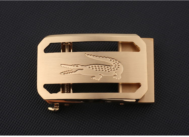 纯铜鳄鱼皮带扣头男正品自动扣男士腰带头高档品牌裤带头卡子配件鳄鱼
