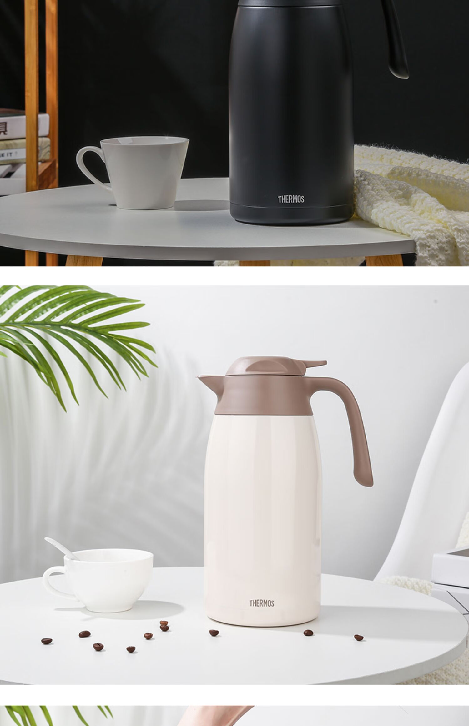 thermos) 膳魔师保温壶家用304不锈钢大容量2l热水瓶便携热水壶thx