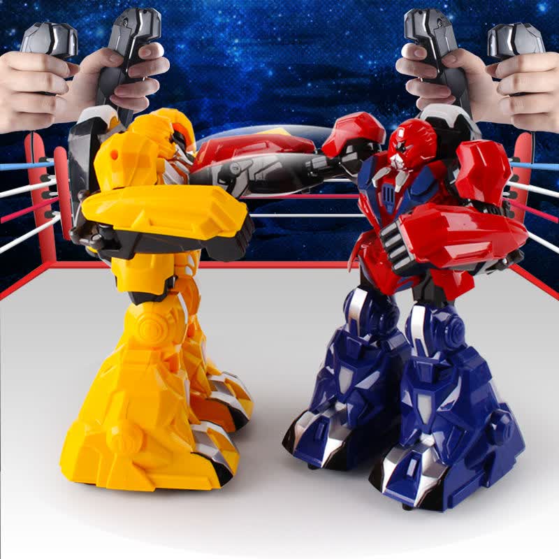 铁甲钢拳体感遥控对战机器人充电对打格斗子互动男孩6玩具 爆裂黄蜂