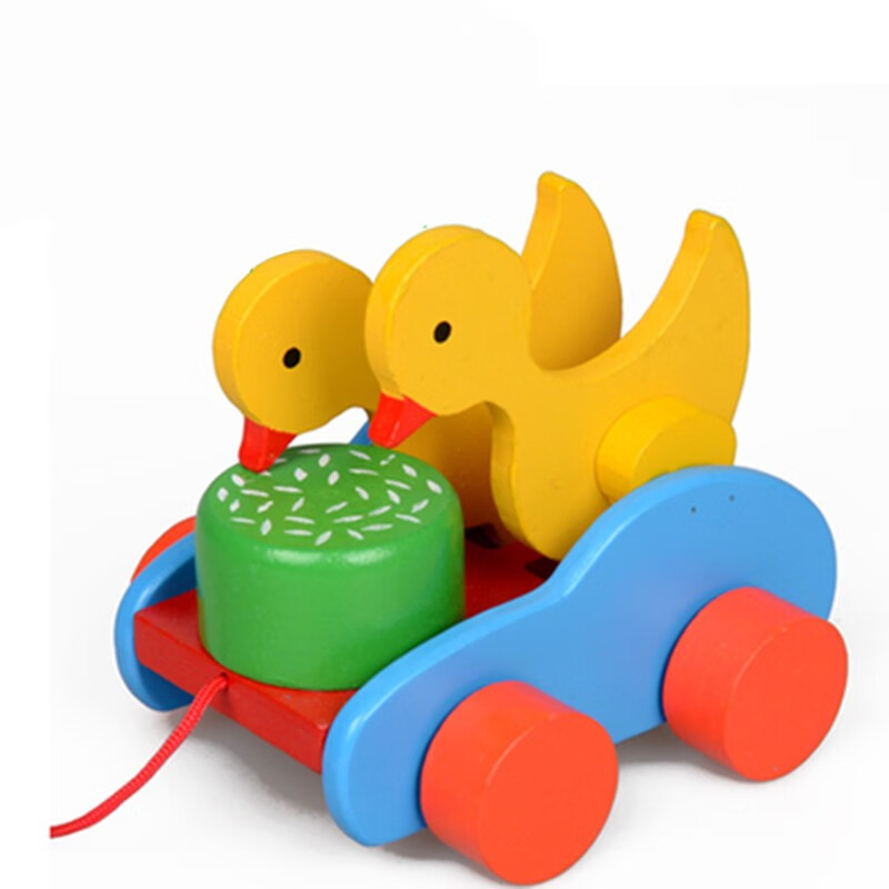 拖拉学步拉线手拉宝宝2岁儿童拉着走的小狗拉绳牵引拉拉车玩具 毛毛虫