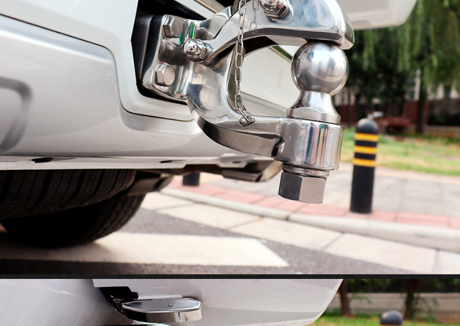 适用于15-22款长城哈弗h9后拖车钩流氓钩牵引越野专用杠不锈钢 25吨位