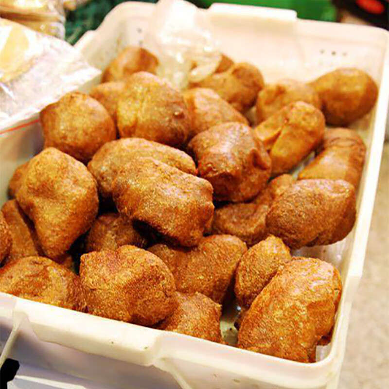 天津特产油面筋泡当日现做真空顺丰糖醋面筋1斤装火锅麻辣烫 油面筋