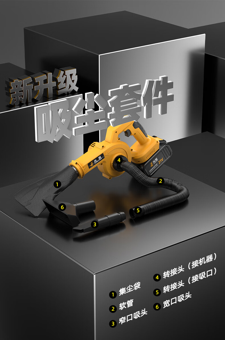 Guangchen Dual-Use Blower Industrial Blower Dust Removal High Power Strong Wind Snow Blower Vehicle Storm Fan 7