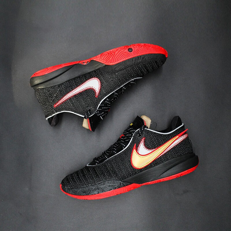 耐克nike lebron 20 lbj20 詹姆斯粉薄荷绿篮球鞋 dj5422-100 灰红 42