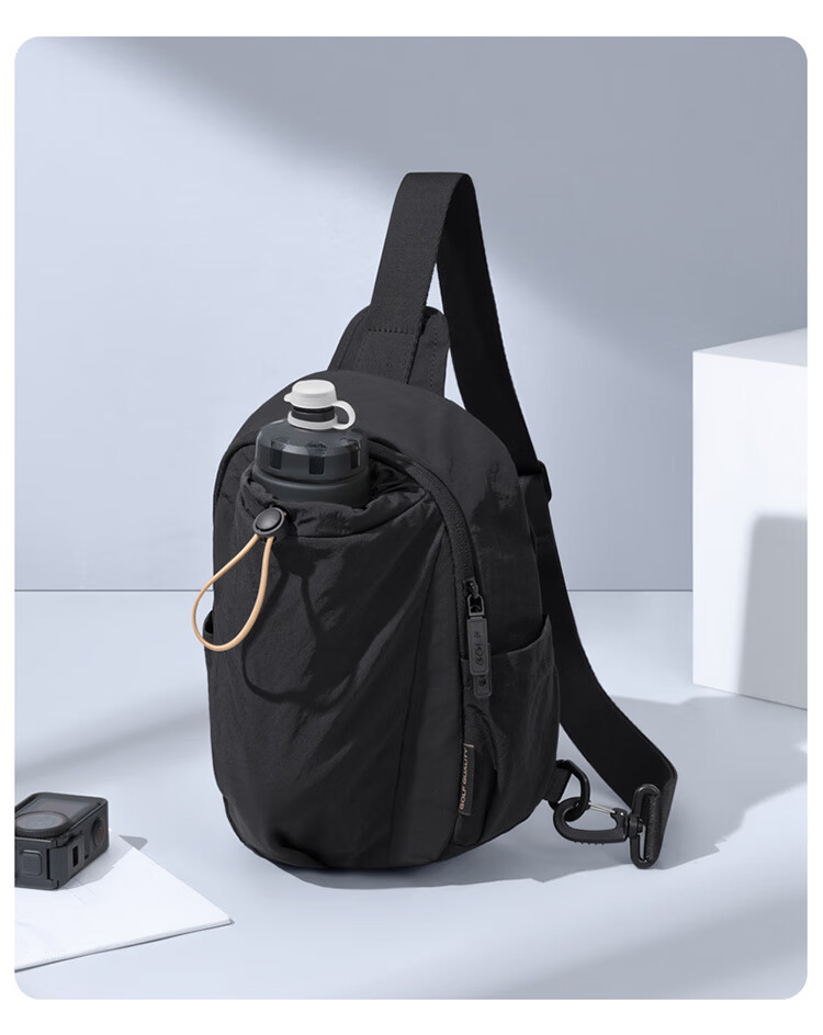 GOLF Casual Shoulder Crossbody Bag Unisex Lightweight Cycling Chest Bag Outdoor Hiking Water Bottle Holder Commuter iPad Phone Backpack 8