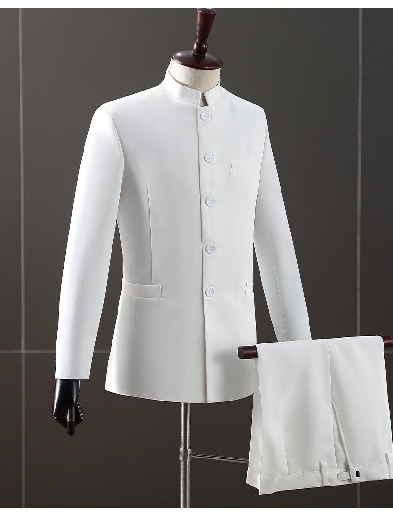 民国服装男民国立领中山装学生五四青年装中国风西服套装男士大合唱