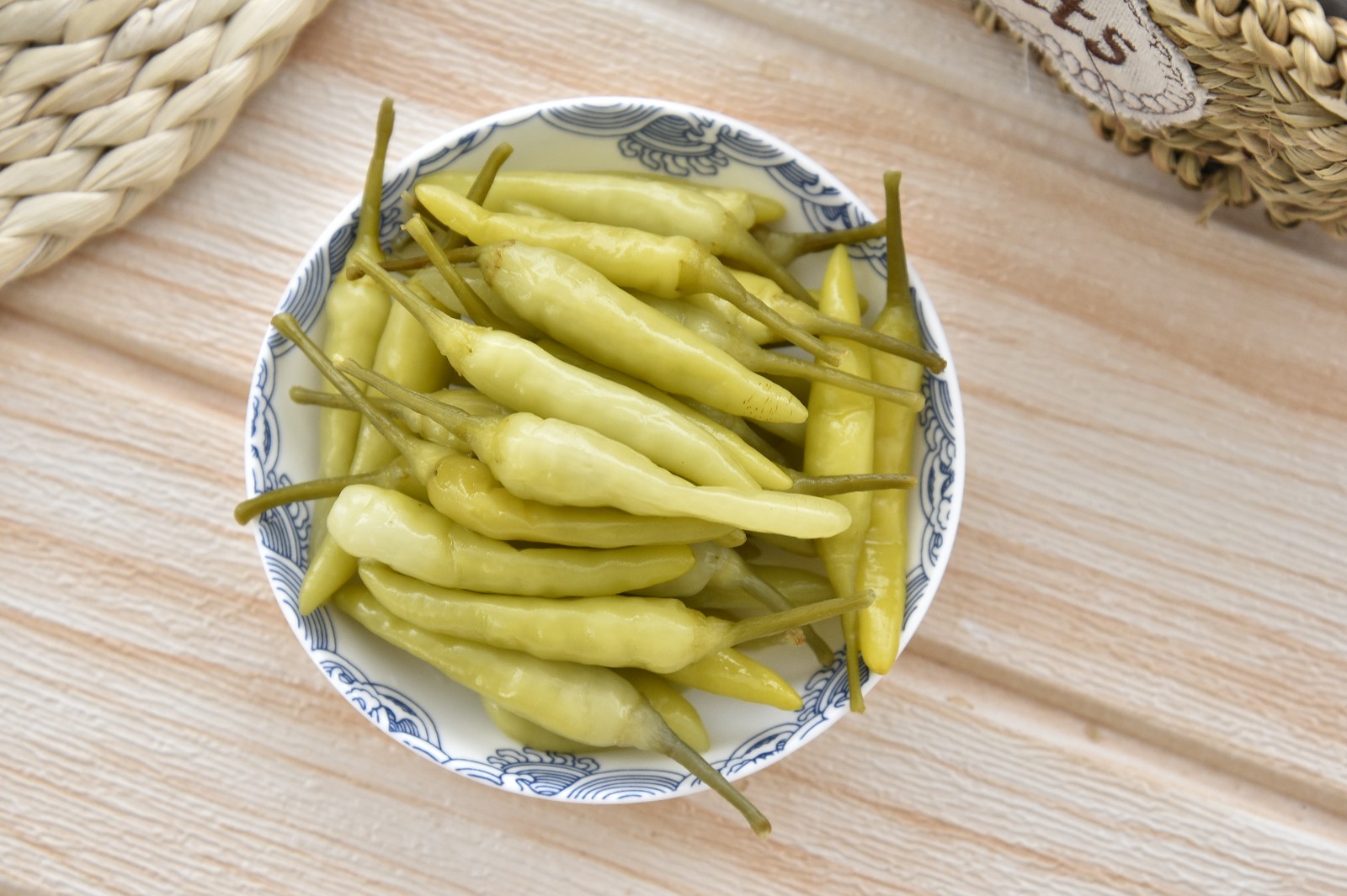 广西特产 百色靖西 靖茂野山椒酸辣泡椒 720g瓶装 泡菜泡凤爪调料