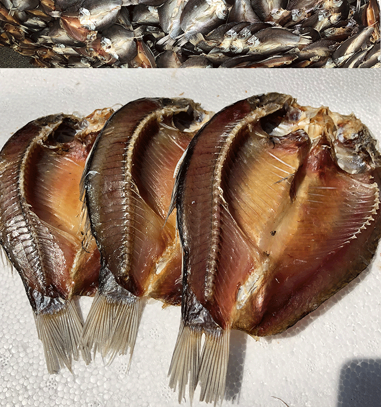 fghgf 湖北洪湖市鲫鱼干阳干鲫鱼小鲫鱼干土鲫鱼干干货 2斤风干 2斤