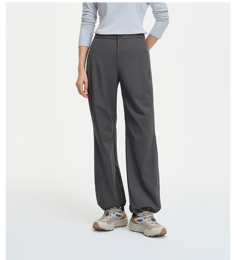 Biyinlefen [Mountaineering Fabric] 2026 Spring Summer New Women's Outdoor Casual Crisp Dry Loose Comfortable Paratrooper Pants 7