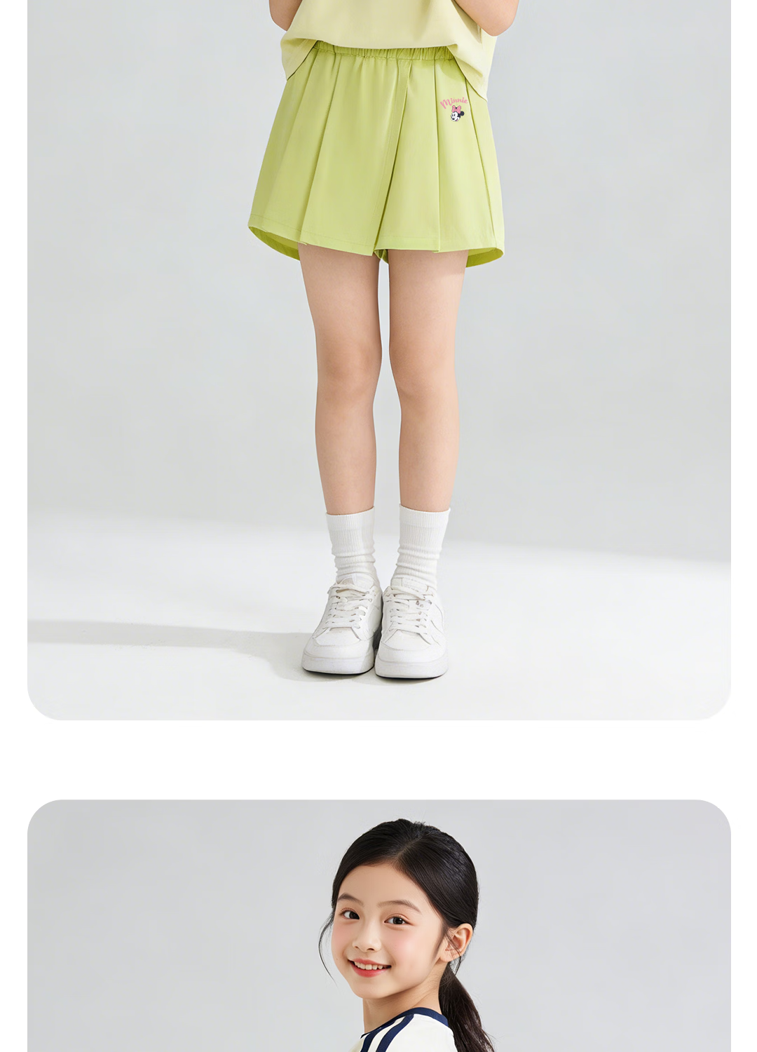 Disney Kids Cartoon Girls Dress 2026 Summer New Sports Children's Skirt Fashionable School Style Girls Pleated Skirt 27
