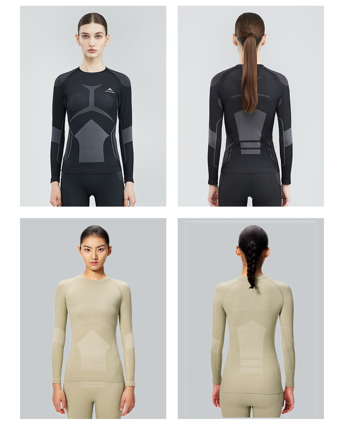 SURPINE Reverse Cold Series Ski Thermal Quick-Dry Shirt for Men And Women, Moisture-Wicking Breathable Running Functional Underwear 8